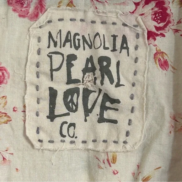 ❌SOLD❌Magnolia Pearl Floral Millie Jo Blouse TOP 1413 - Picture 8 of 10